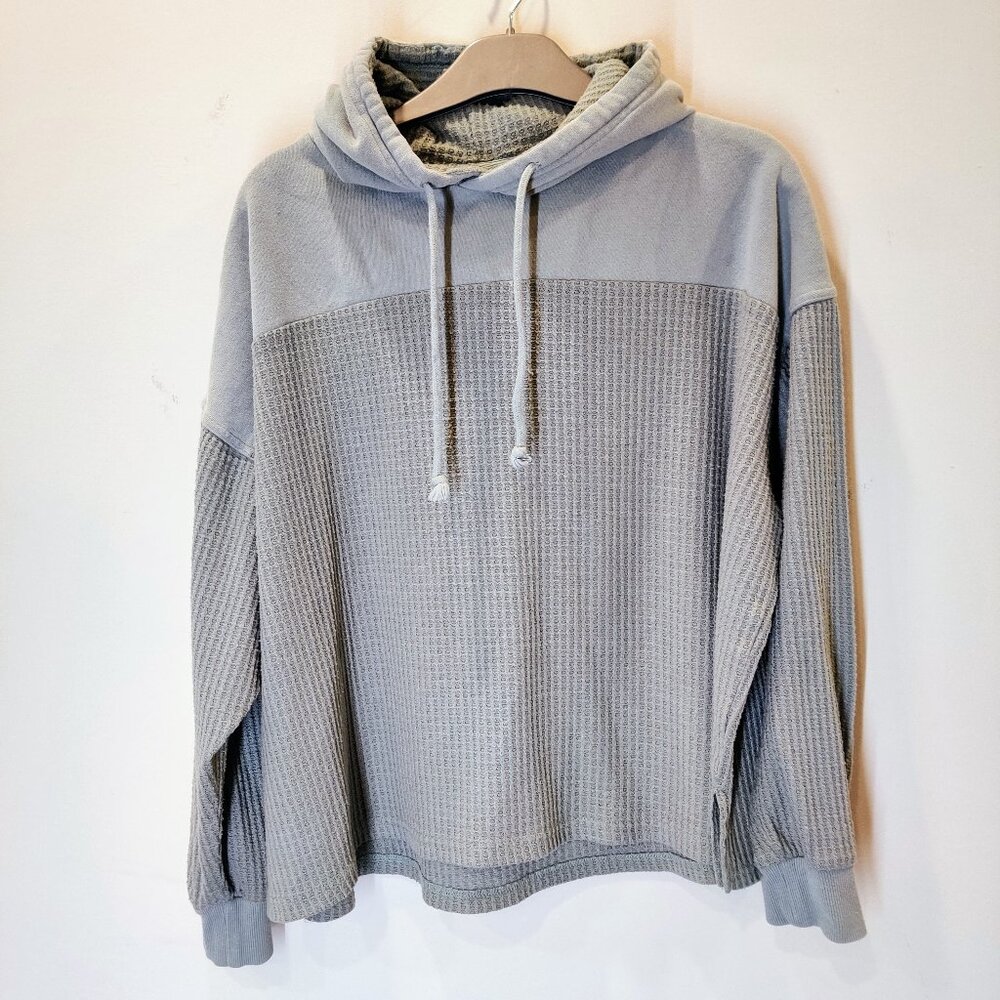 Urban Outfitters Out From Under Pale Sage Soft Waffle Knit Hoodie | Medium